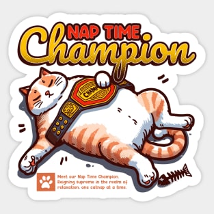 Nap Time Champion Sticker